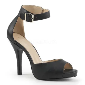 5 Inch Heel EVE-02 Black Pu