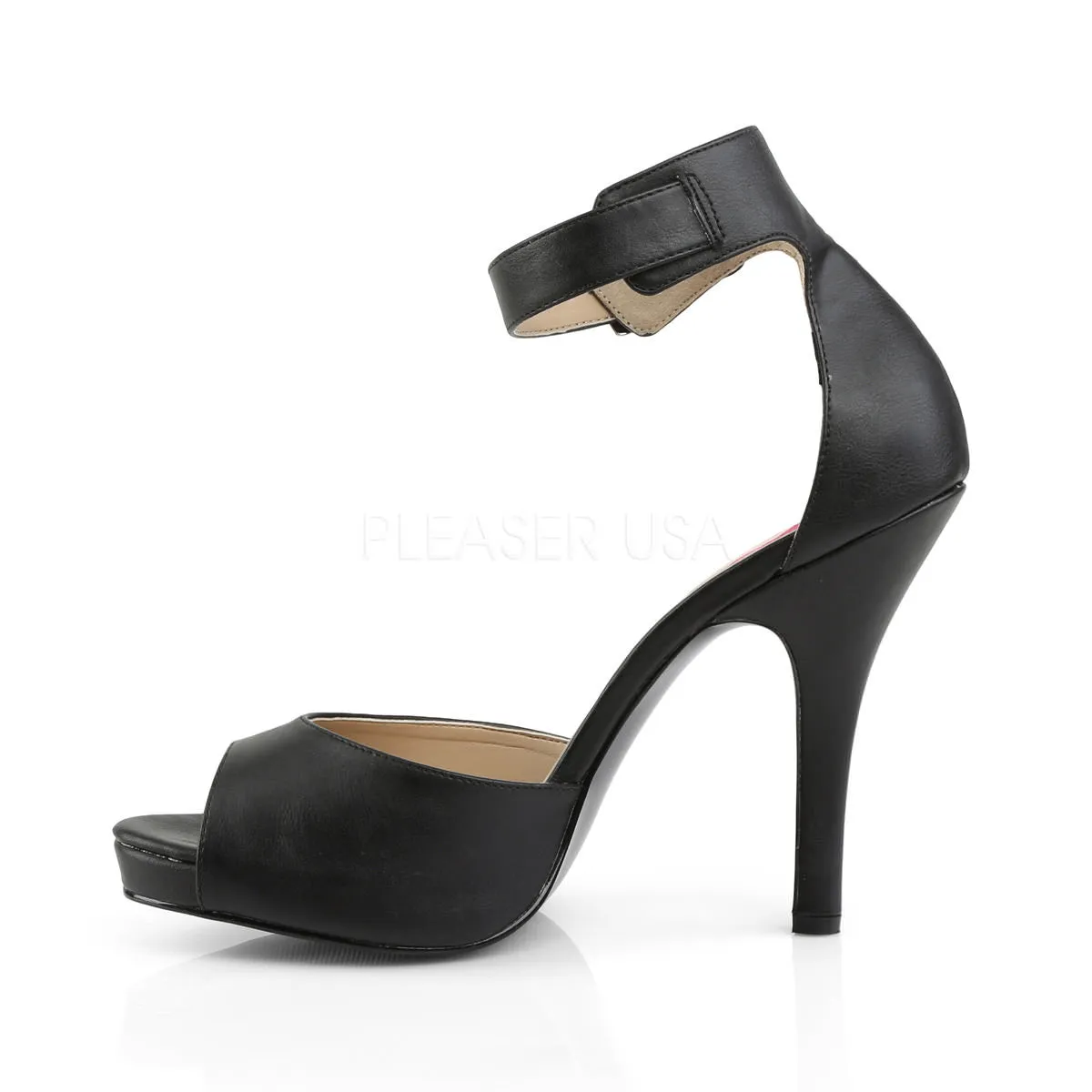 5 Inch Heel EVE-02 Black Pu