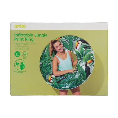 Anko Inflatable Jungle Print Ring Suitable for Ages 6  Years