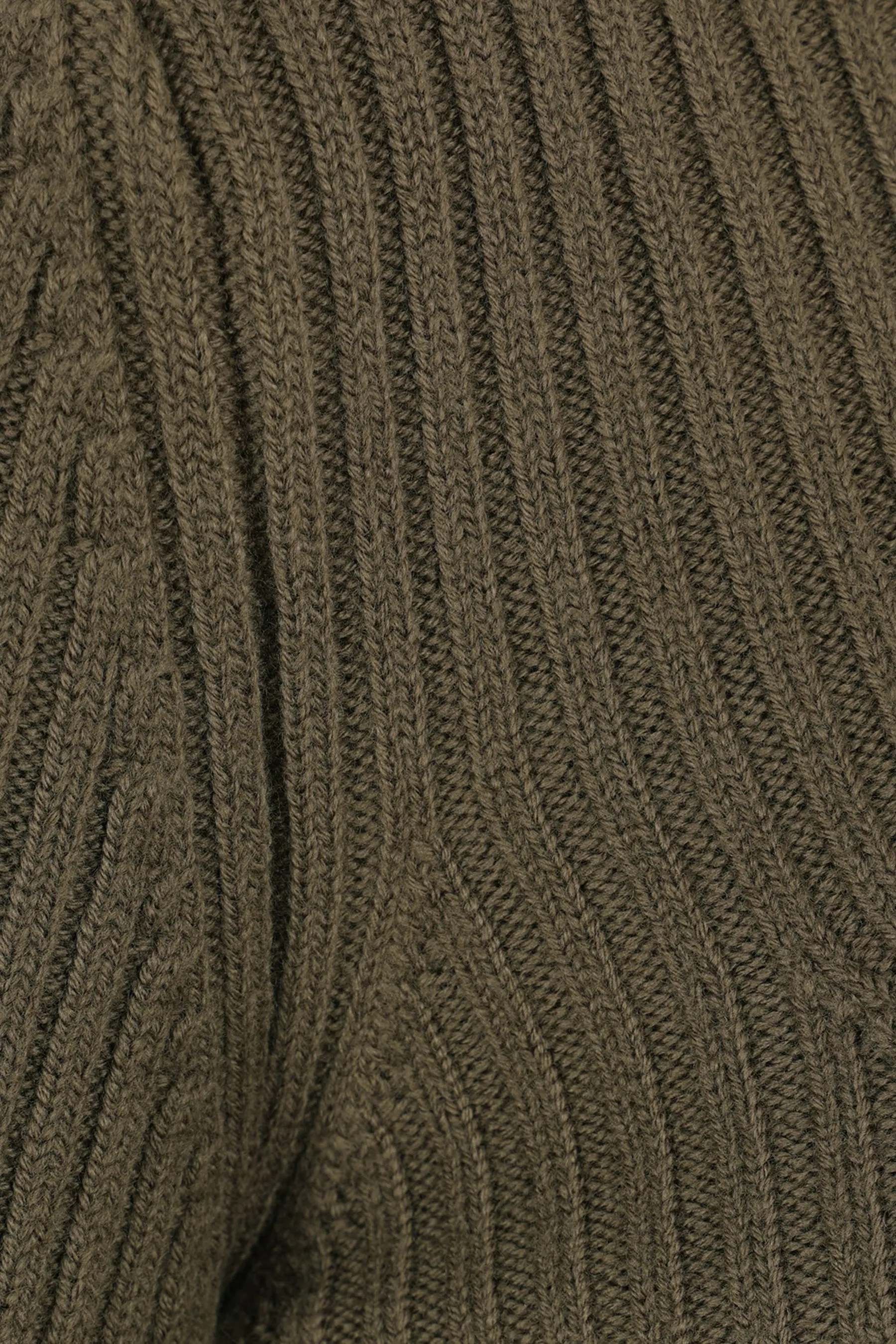 Bjork ribbed wool and twill sweater