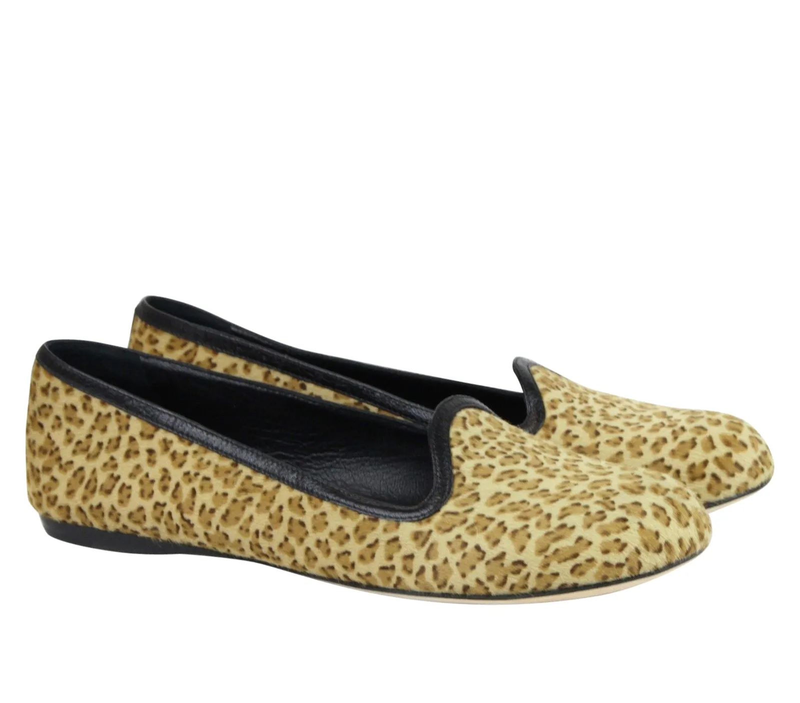 Bottega Veneta Women's Leather / Pony Hair Cheetah Print Flats (37 EU / 7 US)