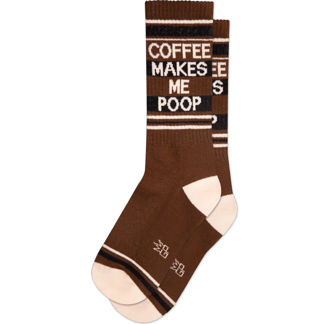 Coffee Makes Me Poop Unisex Crew Socks