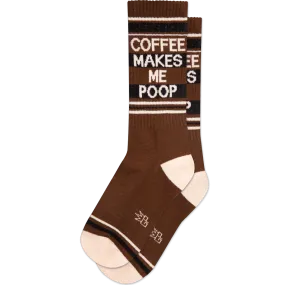 Coffee Makes Me Poop Unisex Crew Socks