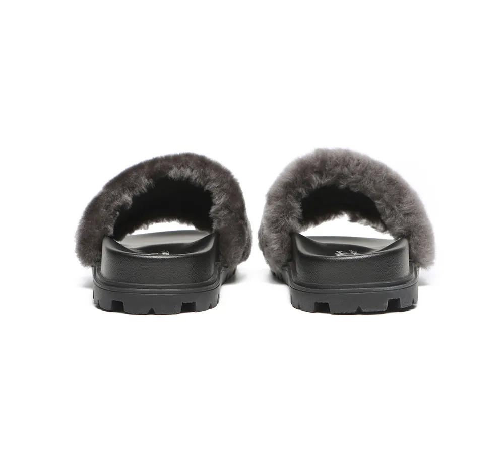 Fluffy Slides Women Fannie Scuff