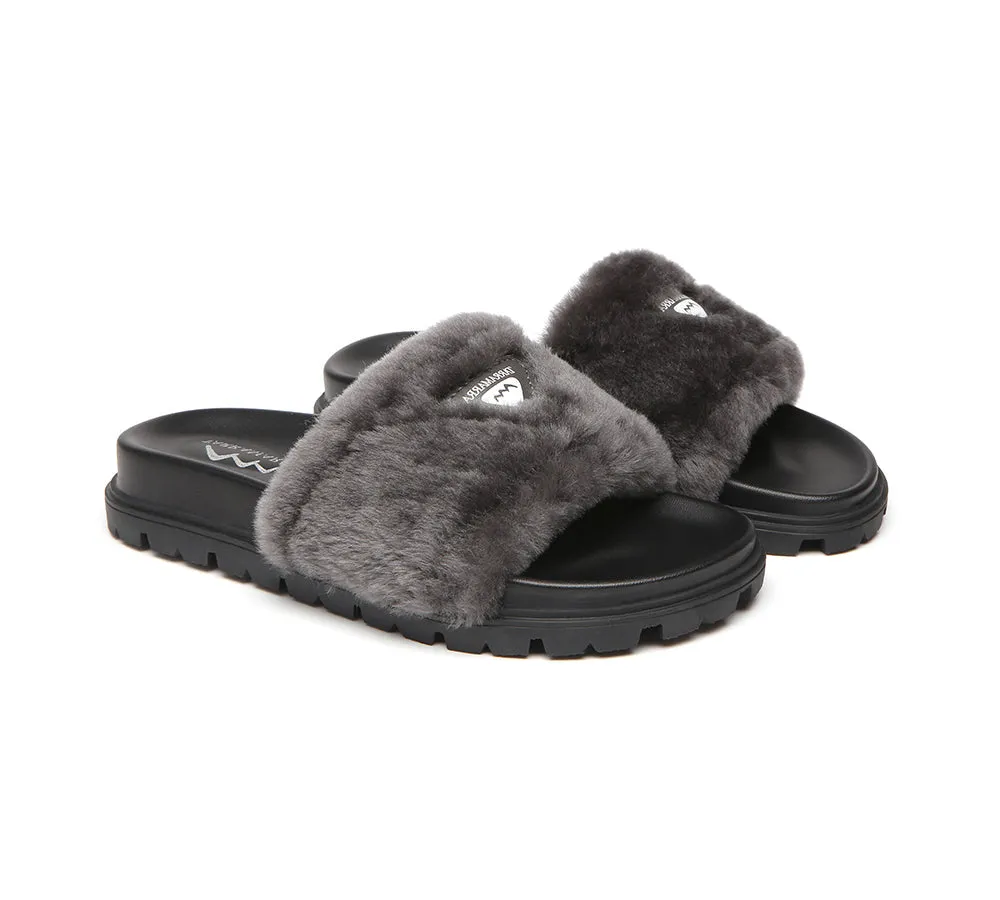 Fluffy Slides Women Fannie Scuff