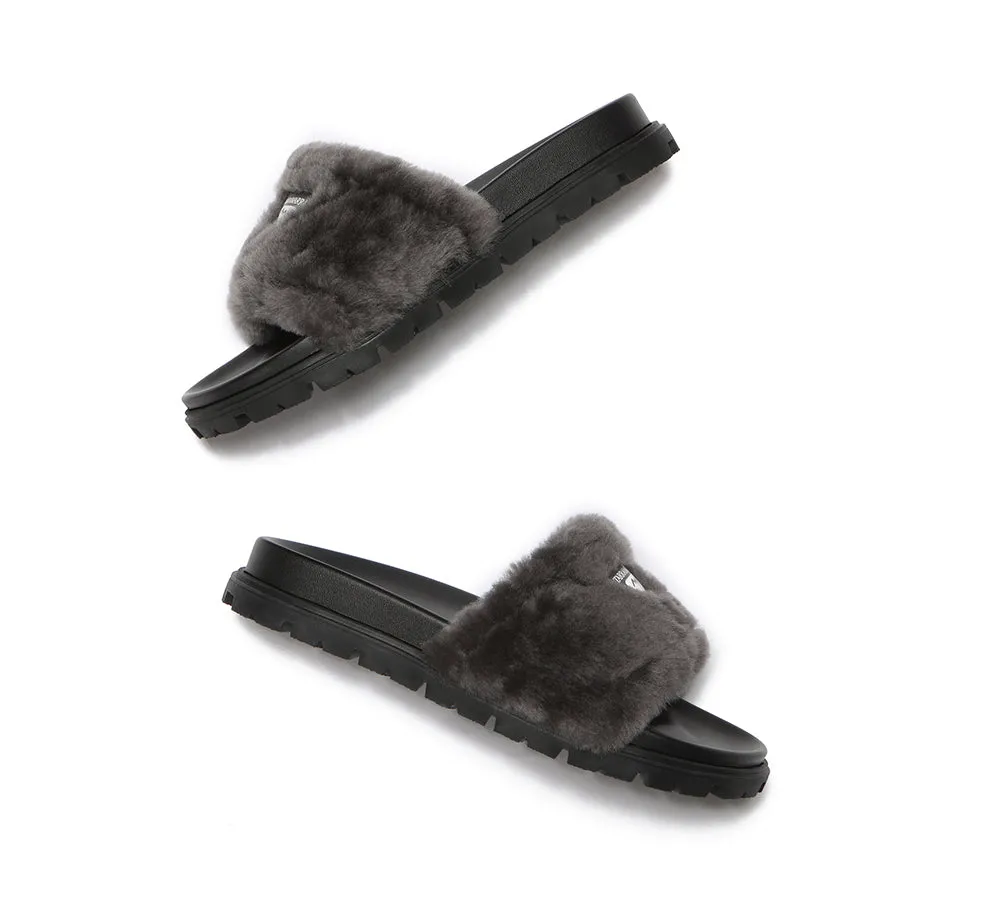 Fluffy Slides Women Fannie Scuff