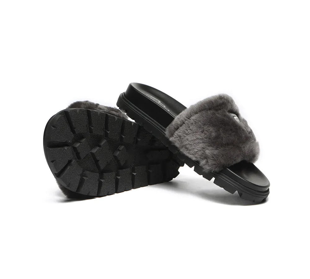 Fluffy Slides Women Fannie Scuff