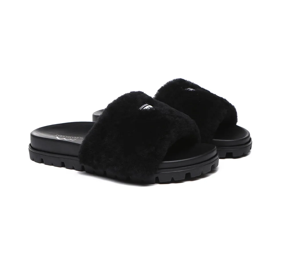 Fluffy Slides Women Fannie Scuff