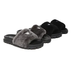 Fluffy Slides Women Fannie Scuff