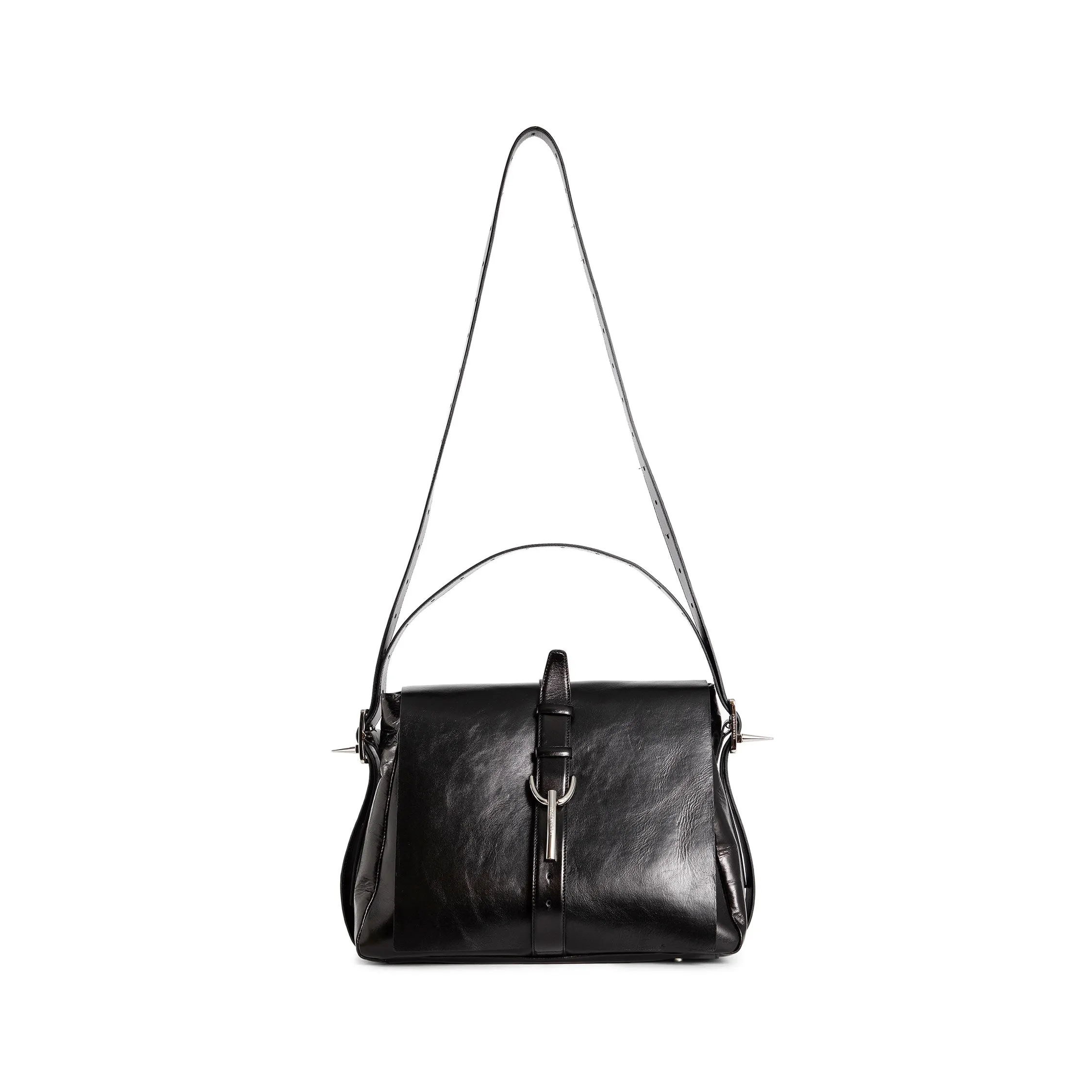 JORDANLUCA MAN BLACK SHOULDER BAGS