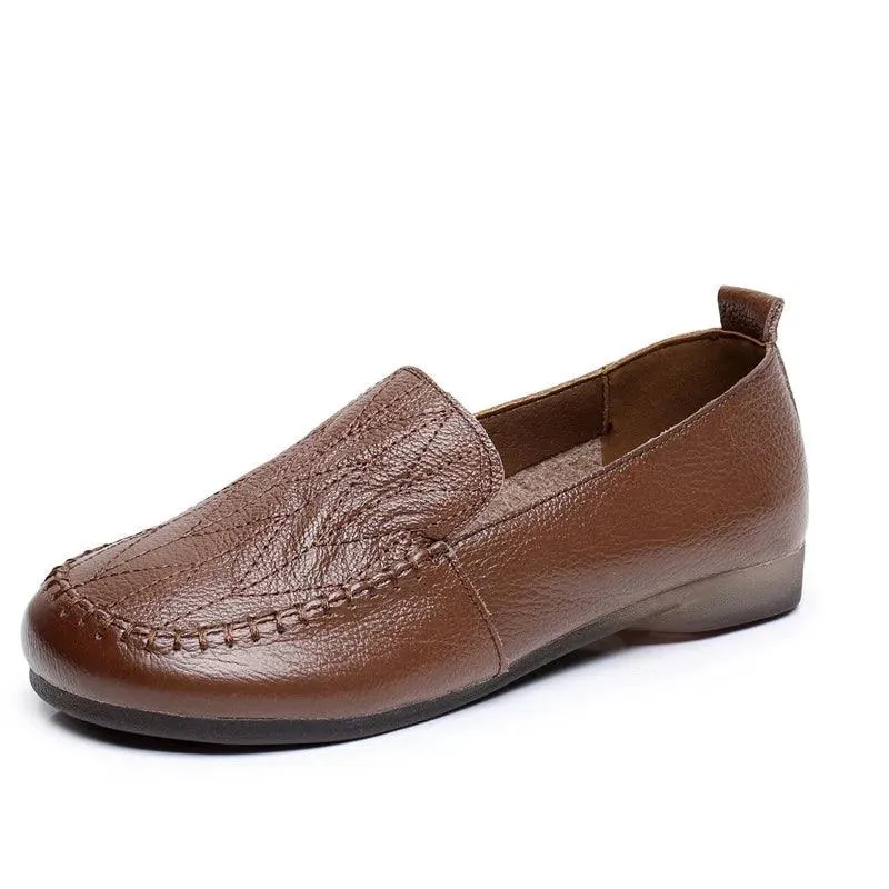 LCS2285 Women's Casual Shoes - Leather Soft Loafers