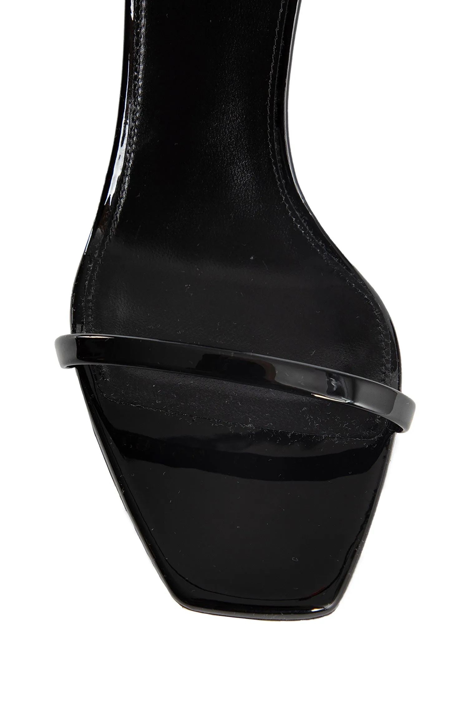 SAINT LAURENT WOMAN BLACK SANDALS & SLIDES