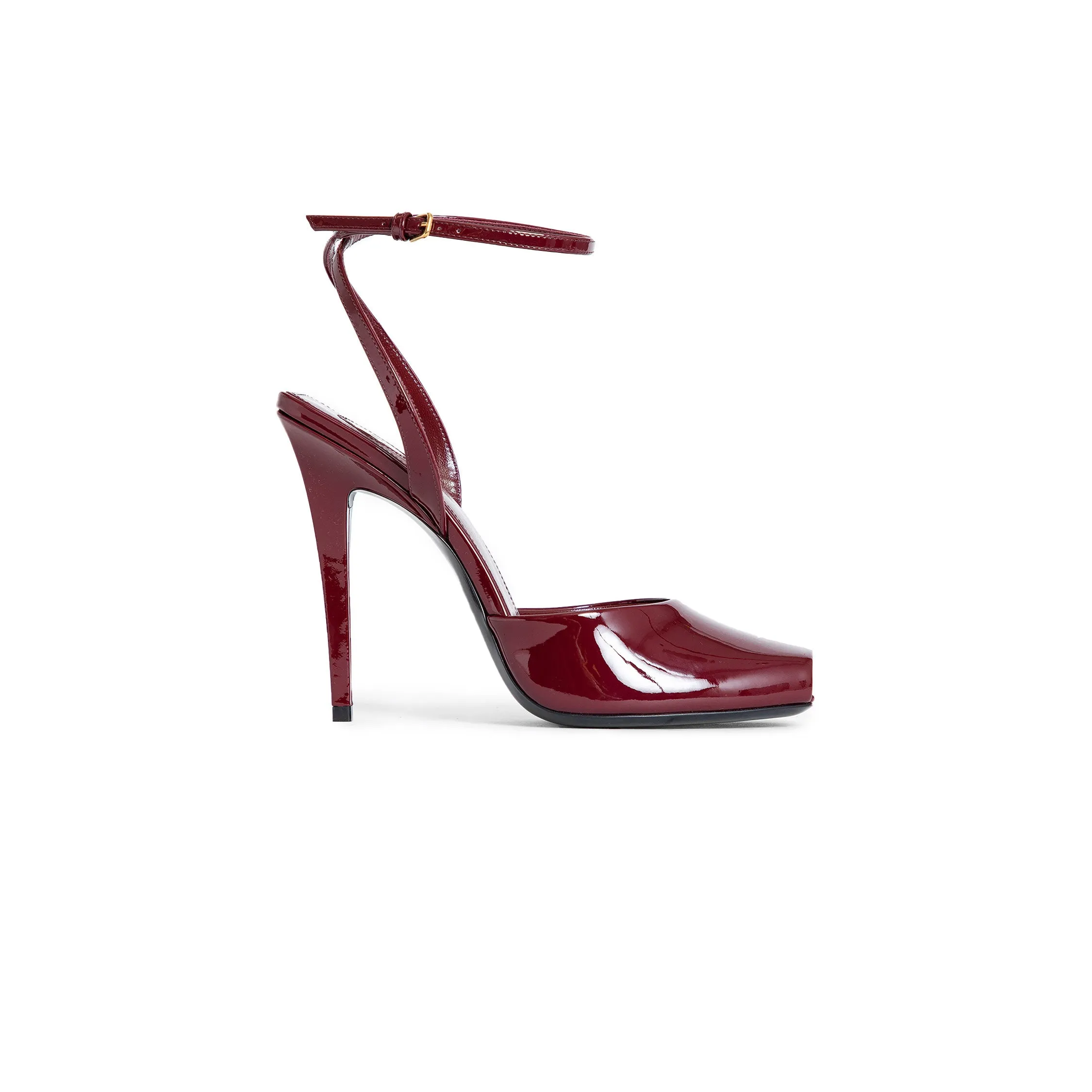 SAINT LAURENT WOMAN RED SANDALS & SLIDES