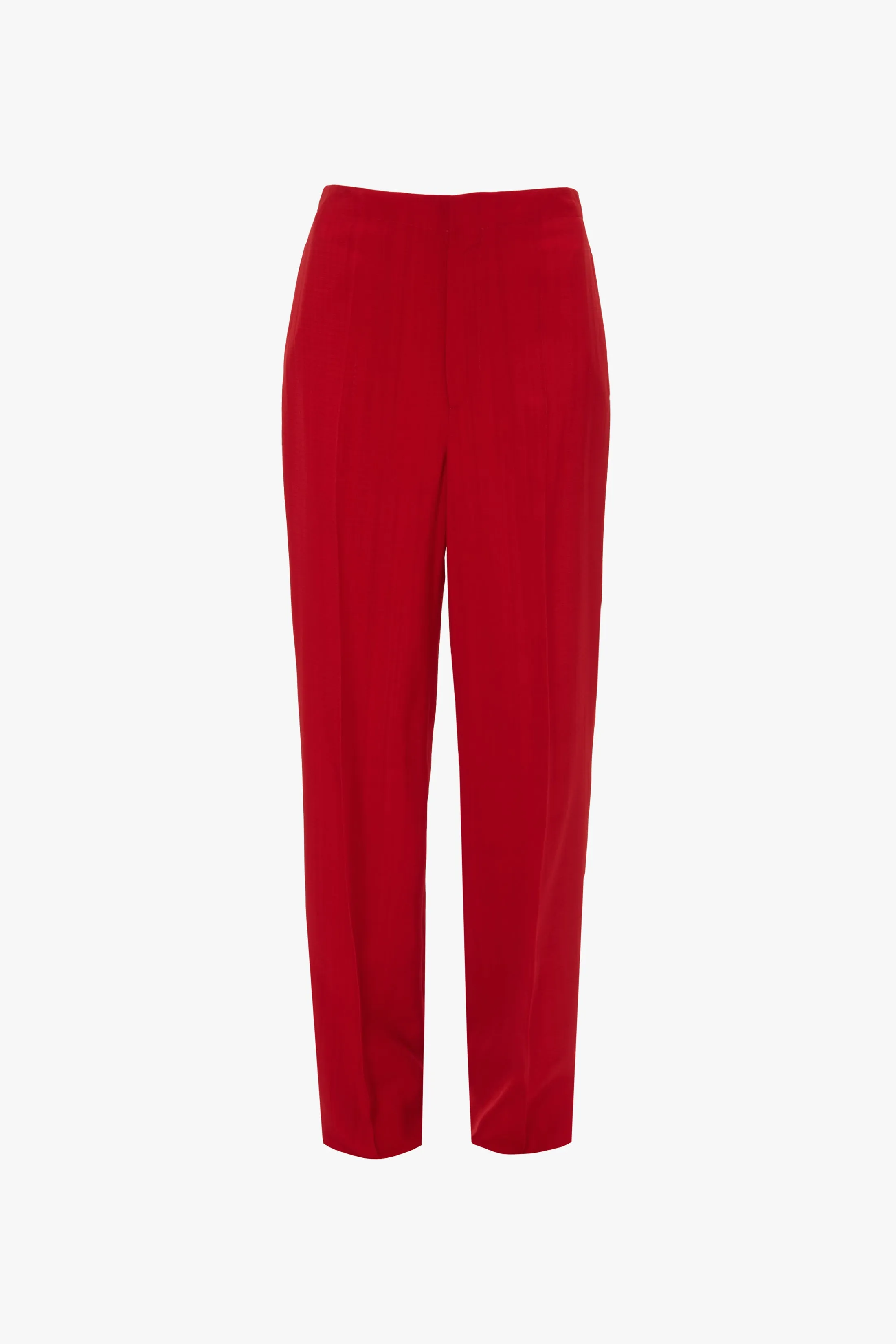 Tapered Leg Trouser In Carmine