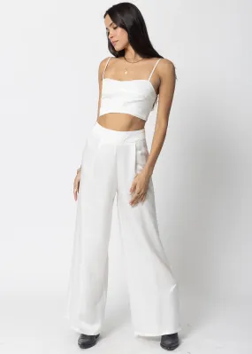 THE CUPRO SILKY SUNSET WIDE LEG PANT