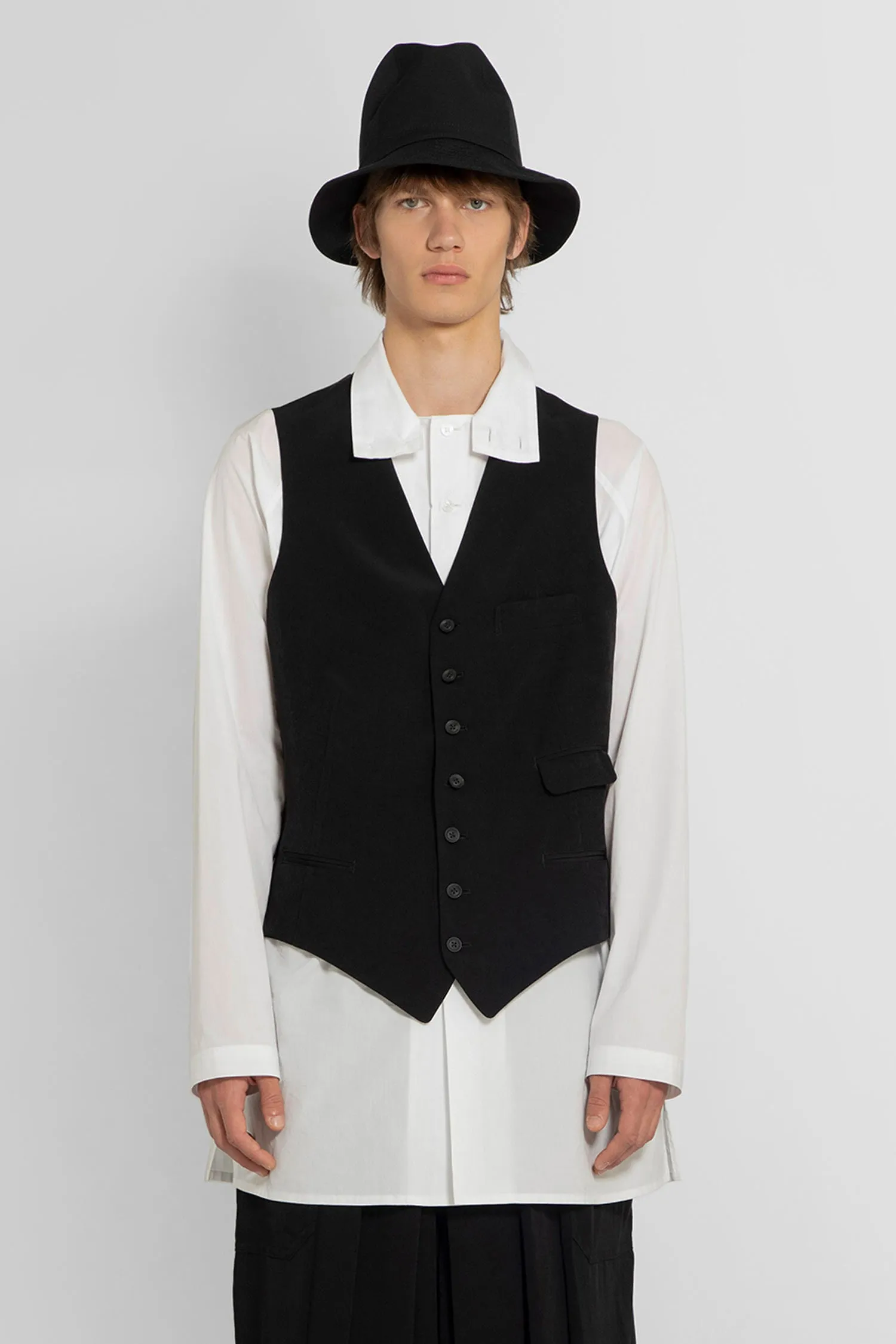 YOHJI YAMAMOTO MAN BLACK VESTS