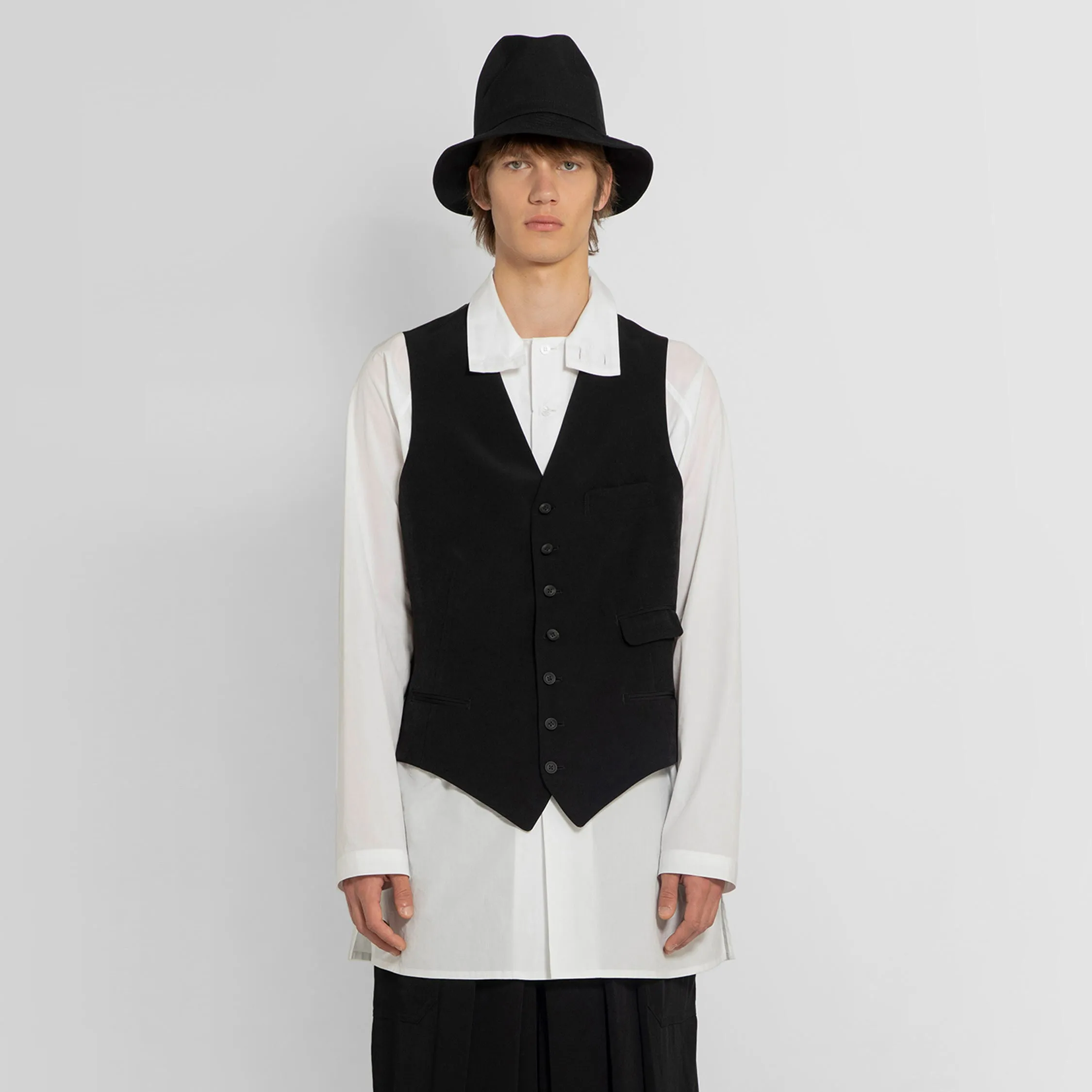 YOHJI YAMAMOTO MAN BLACK VESTS